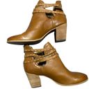 Frye  Naomi Pickstitch Ankle Boots Brown Cognac Color Photo 4