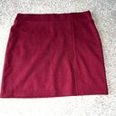 Forever 21 NWOT!  - Maroon Mini Bodycon Pencil Skirt - Medium Photo 1