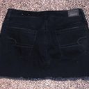 American Eagle Outfitters Black Denim Miniskirt Size 10 Photo 3