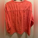 Pilcro  By Anthropologie Coral Mila Draped Button Down Blouse Size L Photo 9