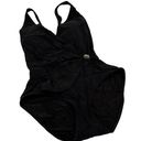 Gottex  Black Wrap Swimsuit One Piece Size 16 Photo 0