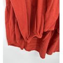 Ro & De  Women Burnt Orange Long Sleeve Peasant Boho Blouse Shirt Size Small Photo 3