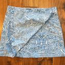 Patagonia  Button Out Boardie 100% Nylon Blue Island Mini Wrap Skirt Size 10 Photo 1