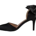 Journee Collection  Satin Pump Sz 6 Black Bow Retro Boho Holiday Classic Y2K NWOT Photo 3