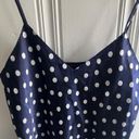 Vintage Blue white polka dot slip dress small Photo 2