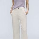 Everlane The Organic Wide-Leg Pant in Bone Size 16 NWT Photo 0