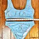 Daisy Dippin’ ’s Bikini Set Ice Blue Matador Top High Rise Ultra Bottom Bikini XL Photo 8