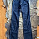 American Vintage Blue Highwaist Western Wide Leg Denim Pants Photo 1