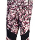 Tommy Hilfiger  Pink Black Abstract Print Leggings Small S Capris Photo 1