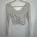 Free People White Long Sleeve Top Photo 0