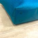 Michael Kors  Shoulder Tote Jet Set Signature Quilted Bag Turquoise Neoprene Photo 5