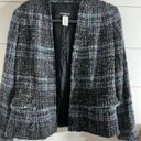 Jones New York  3 button tweed jacket/ blazer. Size 6P. 75% virgin wool Photo 3