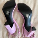 Marc Fisher Arthur Ankle Strap High Heel Sandal Patent Leather Size 7 Purple Photo 9