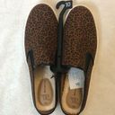 Women’s Leopard Print Casual Twin Gore Mule Slip on Shoes Size 10 Photo 4