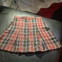 Urban Outfitters Red Plaid Tartan School Girl pleated skirt Photo 1