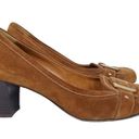 Salvatore Ferragamo  Cinnamon Brown Suede Pumps Sz 7.5 B Photo 1