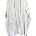 Chico's Chico’s Floral Embroidered Neutral Kaftan Ruana Wrap Photo 0