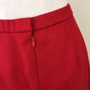 Pendleton Vintage 80s 90s  Red Wool Straight Midi Skirt 12 Career Pencil Holiday Photo 5