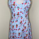 Disney NWT  x Cakeworthy Bambi Woodland Mini Dress MEDIUM Blue V-Neck Casual Cute Photo 2