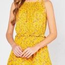 Entro  Golden Ruffled Floral Summer Dress with Tie Straps Photo 0