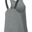 Nike Dri-Fit Just Do It Heathered Grey/Black Loose Fit Strap Tank - S Photo 5