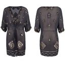 ALLSAINTS  Spitalfields Paloma Chariot Beaded Sequin Silk Tunic Dress 6 Photo 4