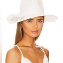 ma*rs Nikki beach  straw hat white with pearls NWOT honeymoon Photo 0