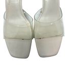 ZARA  Wide Heeled Clear Vinyl Acrylic Heels Sandals Size 40 US 9 Photo 3