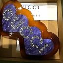 Gucci  NEW DOUBLE HEART RESIN HAIR CLIP in box Photo 1