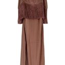 Cinq à Sept Cinq a‎ Sept Women's Eastwood Sleeveless Bare Rose Pink Silk Fringe Midi Dress 4 Photo 1