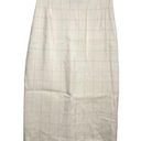 Ralph Lauren  Purple Label Pencil Skirt High Waisted Plaid Zip Slip Cream 26" 2 Photo 0