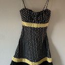 Trixxi Retro style 50s dress black and yellow polka dots / NWOT Photo 0