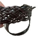 Coldwater Creek  Womens Belt Sz XL Bonded Brown Braided Leather NEW Photo 3