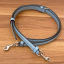 Coach Cornflower Blue Leather Silver Hardware 1/2” Skinny Replacement Bag Strap Photo 0