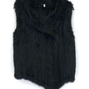 Joie  Andoni Rabbit Fur Vest Black S Photo 0