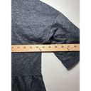 Downeast  Charcoal Gray Knit Oversized Peplum Top With Drop Shoulders Medium EUC Photo 6