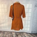 Pretty Little Thing  nwt terracotta collared polka dot short sleeve mini dress si Photo 7