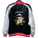 Miss London  Bomber Embroidered Jacket Tiger Phoenix Varsity Women's Size Large Photo 0