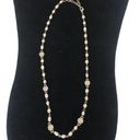 Ralph Lauren Lauren  Marked White Pearl And Crystal Bead Silver Necklace Photo 3