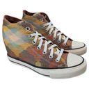 Converse x Missoni Lux Mid Hidden Wedge Auburn Yellow Canvas Sneaker Womens 7.5 Photo 4