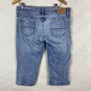 American Eagle  Womens Cropped Jeans AE Artist Size 10 Regular Distressed Y2K‎ Photo 1