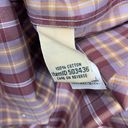 L.L.Bean  Top womens XS Red White Plaid Button Up Cotton Wrinkle Free Shirt Photo 7