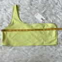 Good American  Scuba Hot Shoulder Bikini Top in Key lime001 size 5 Photo 3