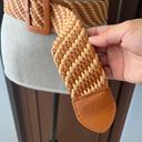 Calvin Klein Chunky Beige Braided Leather Belt Photo 1