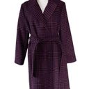 Anne Klein NWT  Coat Women's Wool Blend Plaid Belted Wrap Plus Size 14 Photo 7