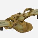 Anne Klein  iflex Gold Chunky Heeled Sandal-Size 9 Photo 0