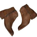 Frye  Claire Bootie Short Ankle Leather Boots Brown Distressed Women’s Size 9M Photo 1