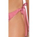 Mulberry Soluna Tie Side Hipster Swim Bikini Bottom  Pink Large NWT Photo 2