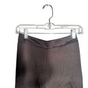 EXPRESS  BLACK HIGH WAISTED SATIN SLIT FRONT STRAIGHT PANTS SZ 00R Photo 4