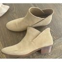 Jack Rogers  Boots Women's 9 Booties Sadie Tan Suede Heels Photo 1